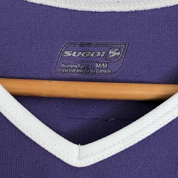 SUGOI purple sleeveless athletic top Tank. MADE in CANADA Outdoor. Size Medium - Picture 4 of 7